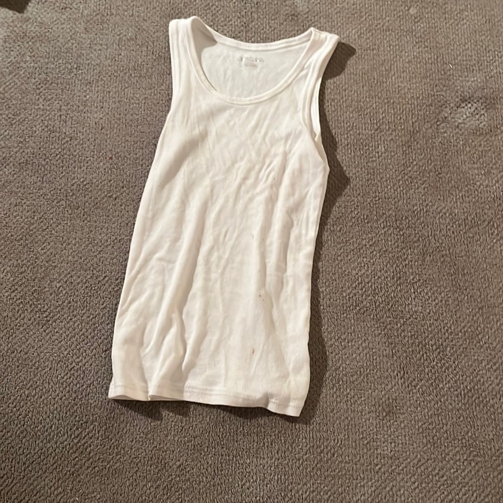 Plain white Tank top